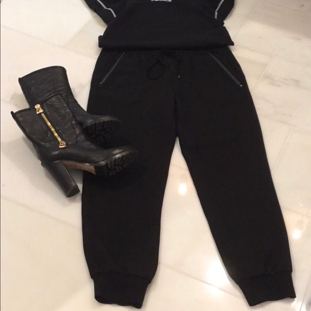 Vince Leather lined jogger pants Size M